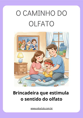 Cantinho dos sentidos: brincadeira que estimula o sentido do olfato para Educação Infantil de Ciências - Material educacional