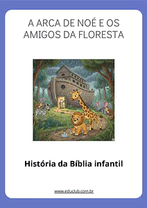 História da Bíblia infantil A Arca de Noé