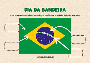 Atividade sobre significados da bandeira brasileira