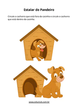 15 atividades sobre noção de espaço para Educação Infantil para Educação Infantil de Matemática - Material educacional