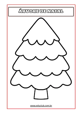 Atividade com árvore de Natal para colorir para educação infantil para Educação Infantil de Educação Emocional, Datas Come...
