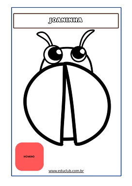 Atividade de joaninha para colorir para educação infantil  para Educação Infantil de Matemática - Material educacional
