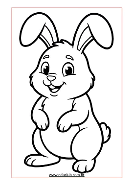 Atividade do coelhinho da Páscoa para colorir para Educação Infantil, 1º Ano, 2º Ano de Datas Comemorativas, Artes - Mater...