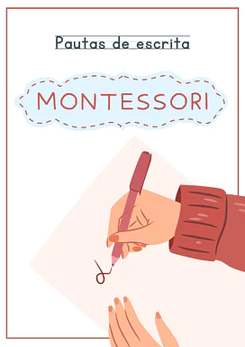 Ficha de escrita Montessori para imprimir para Educação Infantil, 1º Ano de Português - Material educacional