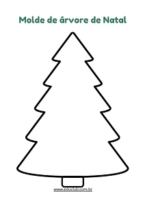 Molde de árvore de Natal para imprimir
