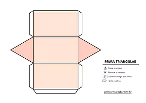Prisma de base triangular para imprimir
