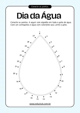 Atividade de artes do Dia Mundial da Água para Educação Infantil para Educação Infantil de Datas Comemorativas, Artes - Ma...