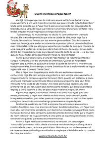 Interpretação de texto: Quem inventou o Papai Noel?