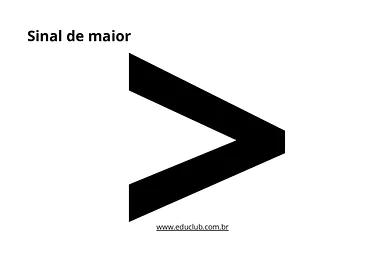 Sinal de maior e menor para imprimir para Educação Infantil, 1º Ano, 2º Ano de Matemática - Material educacional