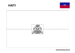 Bandeira do Haiti para colorir
