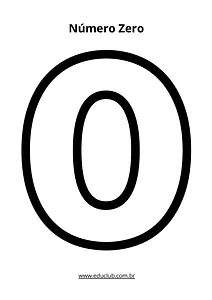 Número zero vazado para imprimir