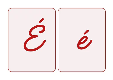 Moldes da letra E com acento para imprimir para Educação Infantil, 1º Ano, 2º Ano de Português, Alfabetização, Acentuação ...