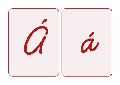 Moldes da letra A com acento para imprimir para Educação Infantil, 1º Ano, 2º Ano de Português, Pré-escrita, Alfabetização...