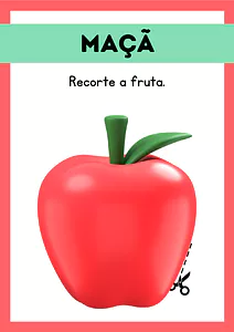 Frutas para imprimir e recortar
