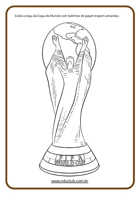 Atividade sobre a Copa do Mundo para Educação Infantil para Educação Infantil de Educação Física, Datas Comemorativas, Art...