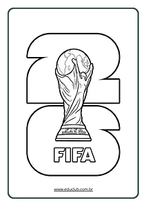 Desenhos da Copa do Mundo para colorir