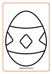Ovos de Páscoa para colorir