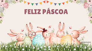 Mural da Páscoa para imprimir