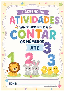Atividades para contar números até 3