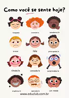 Carinhas de sentimentos e emoções para imprimir para 3º Ano, 2º Ano, 1º Ano de Educação Emocional, Emoções - Material educ...