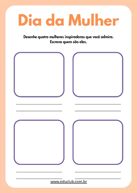 Atividade do Dia da Mulher para 2º ano para 2º Ano de História, Datas Comemorativas, Português - Material educacional