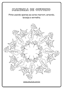 Mandalas de outono para imprimir