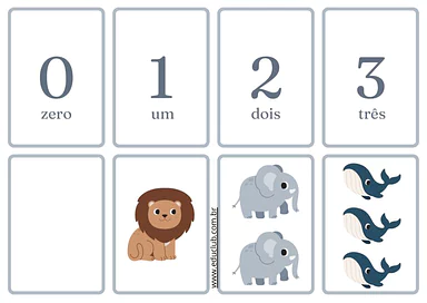Pareamento de números para imprimir para Educação Infantil, 1º Ano de Jogos Educativos, Matemática - Material educacional