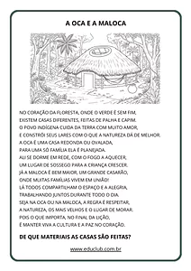 A oca e a maloca: conto sobre a casa indígena