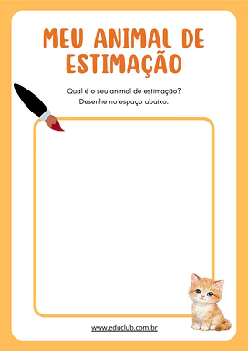 Atividade animal de estimação Educação Infantil para Educação Infantil de Animais, Educação Emocional - Material educacional