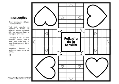 Atividade para Dia da Família para Educação Infantil para Educação Infantil de Datas Comemorativas, Educação Emocional, Ar...