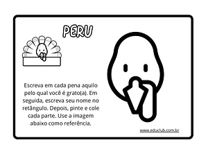 Atividade de artes sobre a gratidão