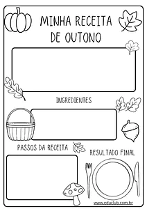 Atividade de Português com temática do outono para anos iniciais do EF
