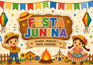 Mural de Festa Junina para Educação Infantil