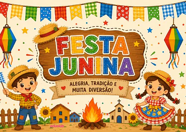 Mural de Festa Junina para Educação Infantil para Educação Infantil de Festa Junina, Datas Comemorativas, Artes - Materi...