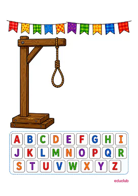 Jogo de forca da Festa Junina para imprimir para Educação Infantil, 1º Ano, 2º Ano, 3º Ano, 4º Ano, 5º Ano de Datas Comemo...
