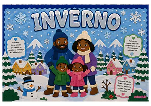Mural de inverno para Educação Infantil