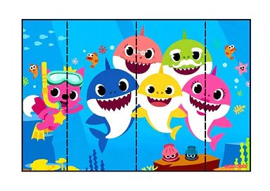 Quebra-cabeça Baby Shark para imprimir para Educação Infantil, 1º Ano de Educação Emocional, Jogos Educativos - Material ...
