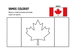 Bandeira do Canadá para imprimir