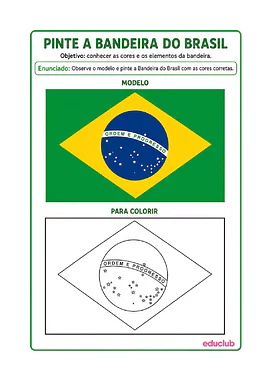 Atividades sobre o Dia da Bandeira para Educação Infantil e Ensino Fundamental para Educação Infantil, 1º Ano, 2º Ano, 3...