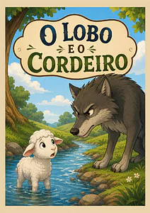 Fábula infantil O Lobo e o cordeiro
