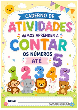 Atividades para Aprender a Contar até 5 para Educação Infantil PDF para Educação Infantil de Matemática - Material educaci...