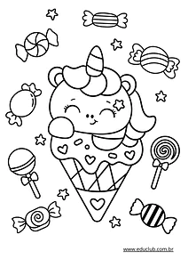 Desenhos de unicórnio para colorir