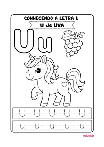 Atividades com a letra U para Educação Infantil e Alfabetização
