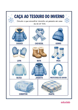 Caça ao tesouro de inverno para imprimir para Educação Infantil, 1º Ano, 2º Ano de Datas Comemorativas, Jogos Educativos ...