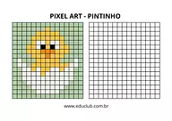 Pixel art fácil: desenhos para copiar e colorir
