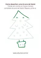 Como desenhar uma árvore de Natal