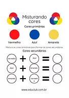 Atividade de mistura de cores primárias