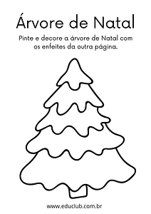 Atividade de artes de Natal 2 ano