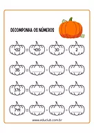 Decomponha os números