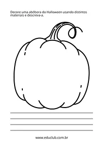 Abóbora de Halloween para decorar